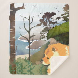 LIL WEATHER Chow -Sherpa Blanket in drie formaten Sherpa Deken