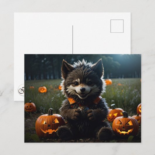 Lil Were Wolf Briefkaart (Voorkant / Achterkant)