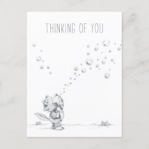 Lil Wolf Bubbles-Briefkaart Briefkaart