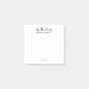 Lil Wolf Canoe schrijft Post-it® Notes