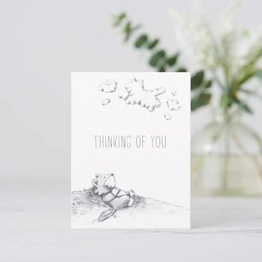 Lil Wolf Daydreaming Briefkaart (Staand voorkant)