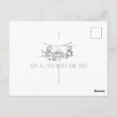 Lil Wolf verjaardagskaart Briefkaart (Achterkant)