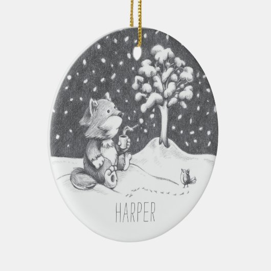 Lil Wolf Winter Ornament (Rechts)