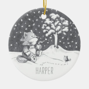 Lil Wolf Winter Ornament