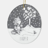 Lil Wolf Winter Ornament (Links)