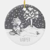 Lil Wolf Winter Ornament (Achterkant)