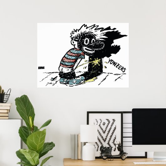 LIL YOWZERS POSTER (Thuiskantoor)