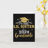Lil zuster CL van 2024 Afstuderen senior Afstudere Kaart (Gele Bloem)