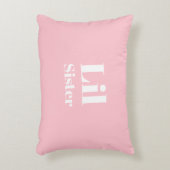 Lil Zuster Pink, wit meisje Accent Kussen (Voorkant(Verticaal))