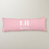 Lil Zuster Pink, wit meisje Lichaamskussen (Achterkant)