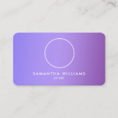 Lila aangepaste QR-foto Visitekaartje (Voorkant)
