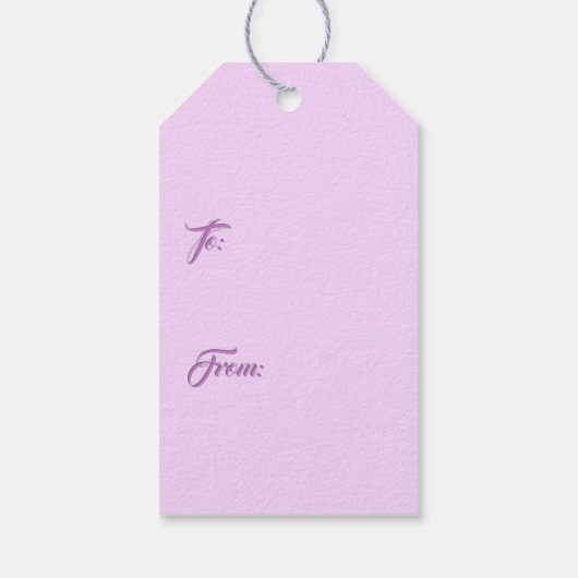 Lila aanjager cadeaulabel (Achterkant)