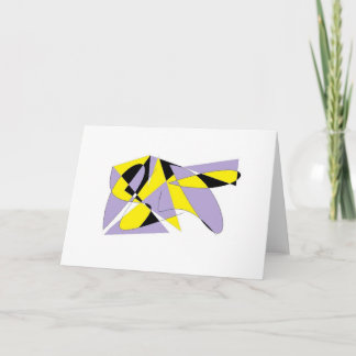 LILA ABSTRACT BLANCO WENSKAART KAART