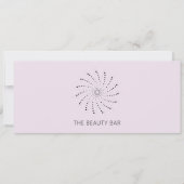 Lila Abstract Bloem Elegant Cadeaubon (Voorkant)