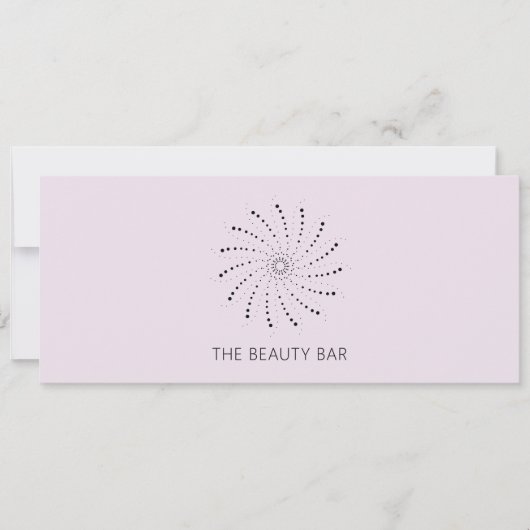 Lila Abstract Bloem Elegant Cadeaubon (Voorkant)