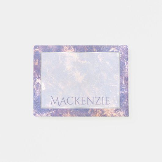 Lila Abstract | Paarse goudpenselen Post-it® Notes (Voorkant)