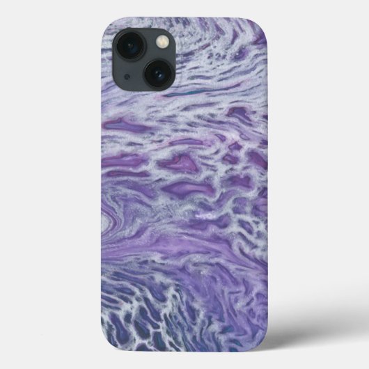 Lila acrylvezel Abstracte vloeisel Case-Mate iPhone Case (Achterkant)