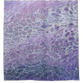 Lila acrylvezel Abstracte vloeisel Douchegordijn (Voorkant)