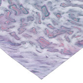 Lila acrylvezel Abstracte vloeisel Korte Tafelloper (Hoek)