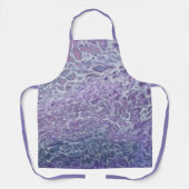 Lila acrylvezel Abstracte vloeisel Schort (Voorkant)