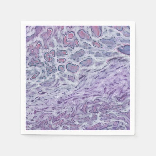 Lila acrylvezel Abstracte vloeisel Servet (Voorkant)