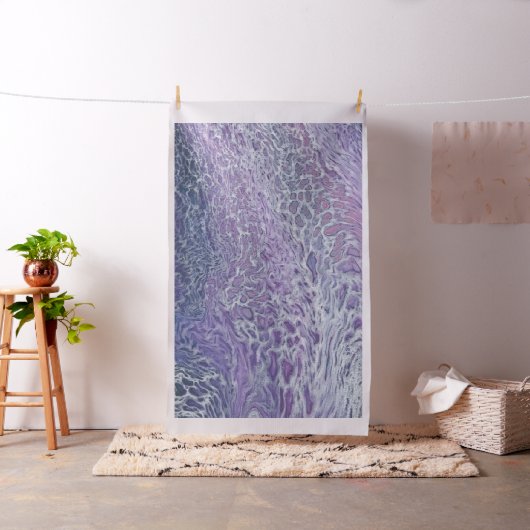Lila acrylvezel Abstracte vloeisel Stof (Voorbeeld)