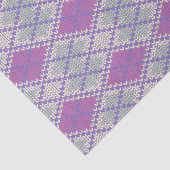 LILA AFVALpapier VOOR ARGYLE KNIT Tissuepapier (Detail)