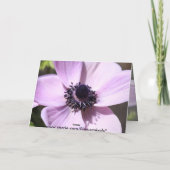 Lila Anemoon Kaart (Achterkant)