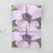 Lila Anemoon Kaart (Binnen)
