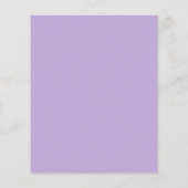 Lila aquarel bloem budget bruiloft uitnodiging (Achterkant)