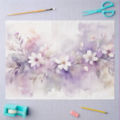 Lila Aquarel Bloemen 18b Decoupage Tissuepapier (Craft)