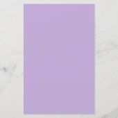 Lila aquarel bloemige elegante trouwmenu (Achterkant)