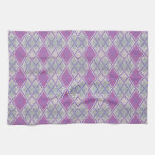 LILA ARGYLE KNIT Keukenschotel Handdoek (Horizontaal)