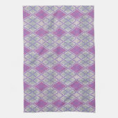 LILA ARGYLE KNIT Keukenschotel Handdoek (Verticaal)