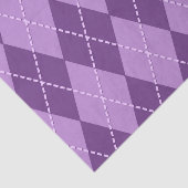 Lila Argyle (Ontwerp 12 van de Paarse Reeks) Tissuepapier (Detail)