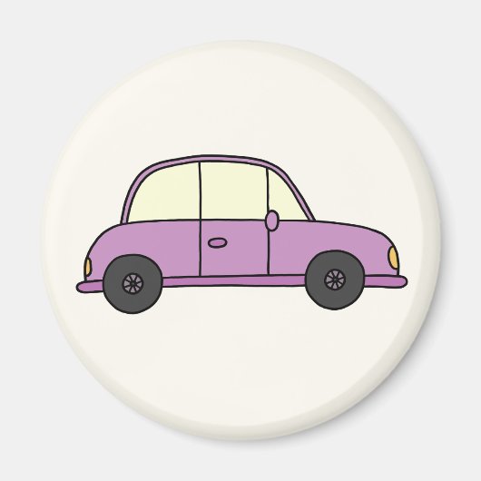 Lila Auto Magneet (Voorkant)