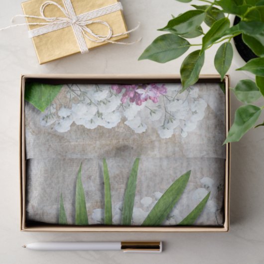 Lila Baby Ademboeket Decoupage tissuepapier (Geschenk)