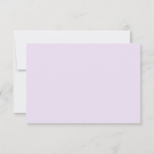 Lila baby in bloom Cherry Blossom bedankt Kaart (Achterkant)