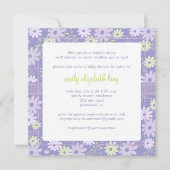 Lila ~ baby shower tuin kaart (Voorkant)