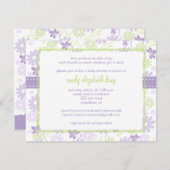 Lila ~ baby shower tuin kaart (Voorkant / Achterkant)