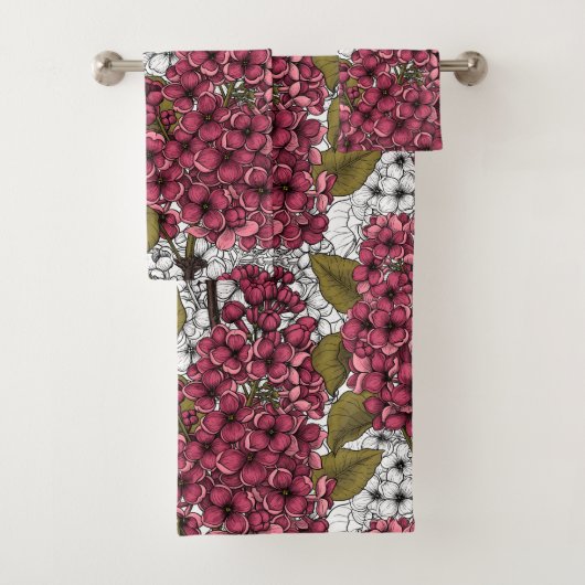 Lila Bad Handdoek (Insitu)