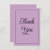 Lila Bedankkaart (Voorkant / Achterkant)