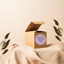 Lila bedankt voor de ondersteuning van mijn kleine ronde sticker