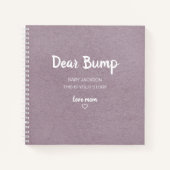 Lila Beste Bump Keepomwille Pregnancy Journal Notitieboek (Voorkant)