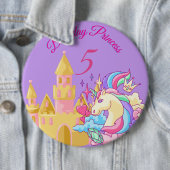 Lila Birthday Princess Button (In situ)