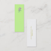 Lila Bladwijzer Mini Visitekaartje (Voorkant / Achterkant)