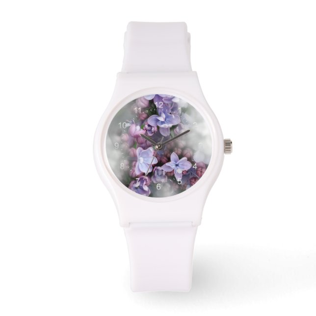 Lila bloei horloge (Voorkant)