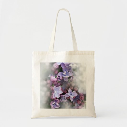 Lila bloei tote bag (Voorkant)