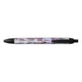 Lila bloei zwarte inkt pen (Achterkant)