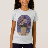 Lila bloeipot t-shirt (Voorkant)